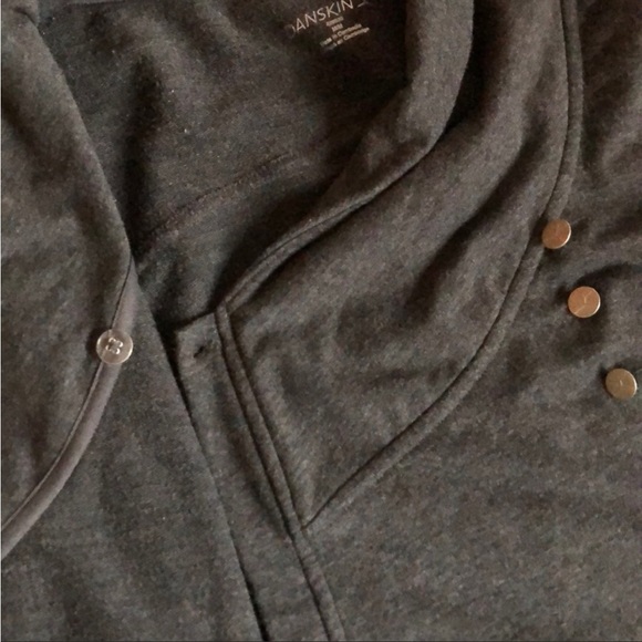 FANTASTIC DARK GREY DANSKIN CARDI/WRAP - Picture 6 of 9